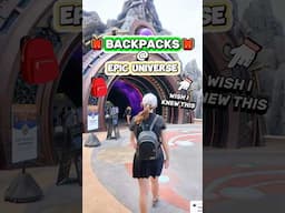 Watch BEFORE Bringing a Backpack to EPIC UNIVERSE! 😮🎒(Universal Packing & Ride Tips)