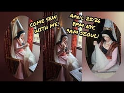 MEDIEVAL SEWING PARTY! COME SEW WITH ME!