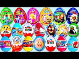 26 ASMR Surprise Eggs Skibidi Toilet Roblox Kinder Surprise Huggy Wuggy