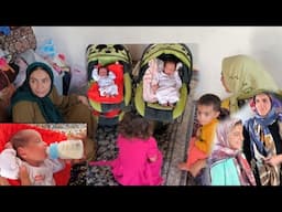 The engineer's arrival with the twins: Ghazal's happiness for Batul and his children