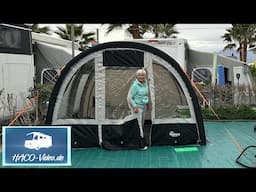 Busvorzelt, 320x260 cm - Luftzelt neben unserem Wohnmobil - Aufbau - Nutzung -Erfahrungen!