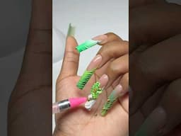 Doing my gelX nails 😍😍 Tropical freestyle ! #atlnailtech