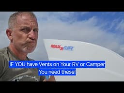 How TO Install Maxx Air Vent Cover!  IF YOU have RV roof vents....you Need This!