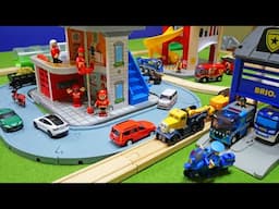 Brio Fire Station & Police Station Story ☆ Working Vehicles' Jobs