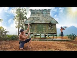 Build A Bamboo House With A Slide Into A Million Dollar Underground Swimming Pool