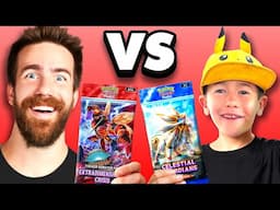OLD vs NEW I Challenged My Son To A Pocket Pack Battle (Pokémon TCG)