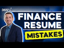 Common Finance Resume Mistakes to Avoid (2025)