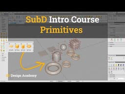 Autodesk Alias Tutorials, SubD Intro 7 - Primitives