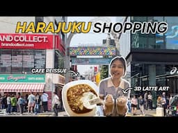 SHOPPING in Tokyo, HARAJUKU | Takeshita Street | Cafe Reissue 3D Latte Art | Onitsuka Tiger