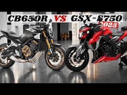 2025 Honda CB650R VS Suzuki GSX-S750 | Middleweight Mastery