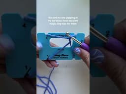 Magic ring guide tool for beginners #learncrochet #magicringguide