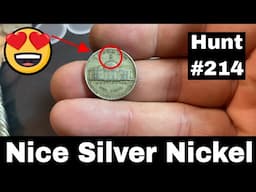 Nice Silver Nickel Found - Nickel Hunt and Fill 214
