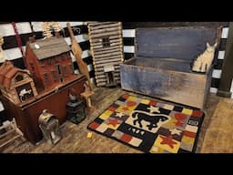 SEVILLE ANTIQUES SPRING OPEN HOUSE Primitives Country Early American Painted Old Fashioned Colonial