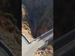 Aradena Bridge – The Scariest Crossing in Crete 😱 #Shorts #travelgreece #travel #dronefootage