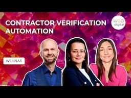 Webinar: Contractor Verification Automation