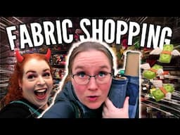 @LadyRebeccaFashions FORCED me to go fabric shopping with her in VANCOUVER! (Oh no, the horror :P)