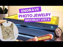 Laser Engrave Photo Jewelry with WeCreat Vista 2W Infrared Laser