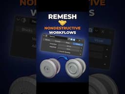 Non-Destructive Modeling with Remesh Workflow! #3dmodeling #3dart #b3d