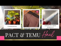 Cruelty Free Makeup | My pact and Temu haul + Transplanting my Mexican Mint / Cuban Oregano