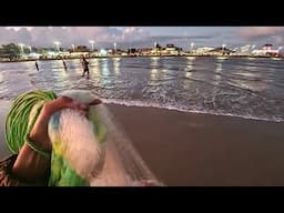 PESCARIA de TARRAFA no RIO da BARRA! - Tramandaí (RS).