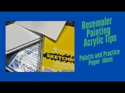 Acrylic Painters Wet Palette and materials that I use to Practice brush strokes - Rosemaling