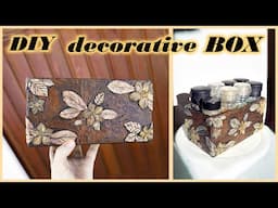 DIY decorative storage box idea | simple materials