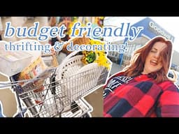 thrifting a cart of *budget friendly* decor to add spring touches to my home