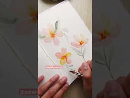 Loose watercolor sketchbook florals 🌸🩷 #watercolor #watercolorflorals #sketchbook