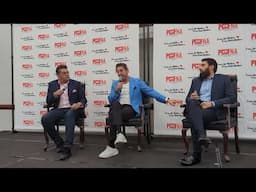 Wasim Akram and Misbah-ul-Haq at the PCHFNA fundraising event Chicago