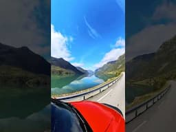 Epic Lake Drive in Norway: Blue Lake Veitastrondsvatnet🩵