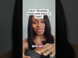 How long will it take to heat train your natural hair? #silkpress  #heattraining  #straightnatural