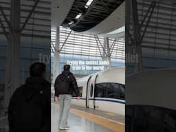 The fastest bullet train in the world! 🇨🇳 #maglev #shorts #china #solotravel