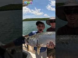 MONSTER Tarpon! Kids Fishing Adventure in Puerto Rico
