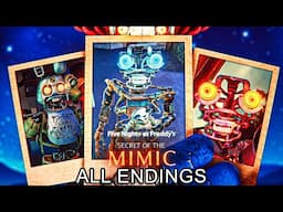 ALL FNAF: Secret of the Mimic ENDINGS! (ABSOLUTE CINEMA!)