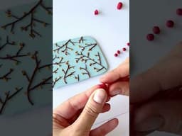 Polymer Clay Winter Birds Earrings | Tutorial Preview | #shorts #polymerclay #handmadejewelry #diy