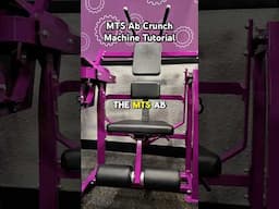 MTS AB CRUNCH MACHINE TUTORIAL 💪🏼 // Work upper AND lower abs at #planetfitness with this machine.