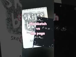 Sketch vs Page 🎀 #bujo #bulletjournal