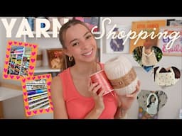 Let's yarn shop together 🧶🌸🎀✨ come buy yarn with me! first yarn shopping trip + yarn haul!