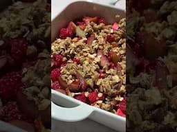 Raspberry Rhubarb Crisp | Minimalist Baker Recipes