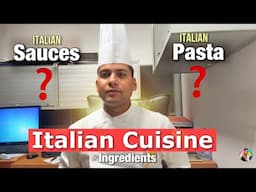 Italian cuisine ki Basic Knowledge || Italian pasta,Italian sauce & ingredients