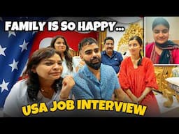 SELECTED for Job in USA 🇺🇸 Family Reaction 😍 Interview mei mummy ne ulta bol diya