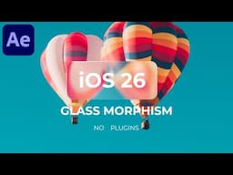 Apple Liquid Glass Effect in After Effects - After Effects Tutorial | Glass Morphism - No Plugins