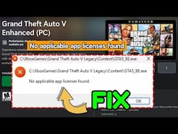 GTA 5 no applicable app licenses found on Xbox
