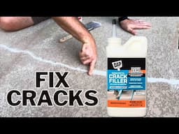 How to Use DAP Crack Filler to Repair Cracks in Concrete (Pool Decks, Driveways & More!)