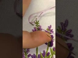 Lavender Bouquet Embroidery Short