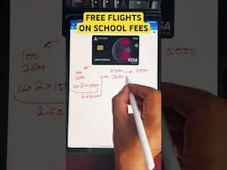 ✈️ Free Flights on School Fees - Axis Atlas Credit Card #everypaisamatters #epmshorts