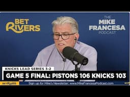No Miracles for Knicks, Pistons Force Game 6 with 106-103 Win