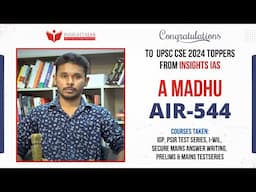 🌟 From Dreams to Destiny: Madhu’s Inspiring UPSC Journey with InsightsIAS! 🌟