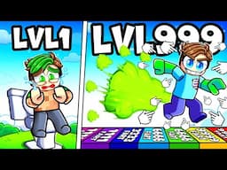 Upgrading NOOB to GOD in Roblox Fart Race Clicker 2!
