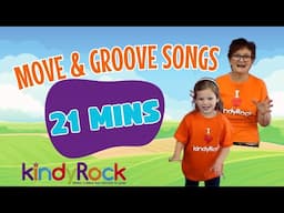 Preschool Brain Break Songs – 21 Minutes of Fun & Action with KindyRock